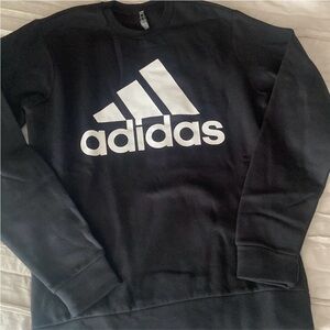 Adidas Men's Black Crewneck Sweater